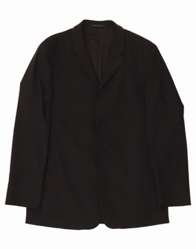 Comfortable and stylish Contemporary Layer VINTAGE Mens Blazer Jacket IT 52 XL Black Polyester