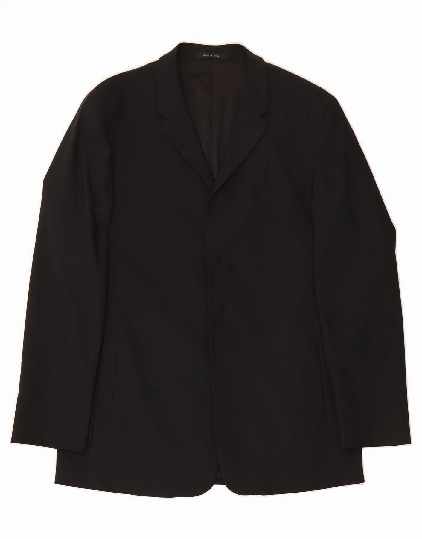 Comfortable and stylish Contemporary Layer VINTAGE Mens Blazer Jacket IT 52 XL Black Polyester