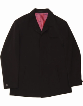 Work Ready Versatile Look VINTAGE Mens Blazer Jacket UK 44 2XL Black Polyester