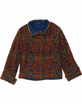Sophisticated Fit VINTAGE Womens Blazer Jacket IT 46 Large Multicoloured Paisley