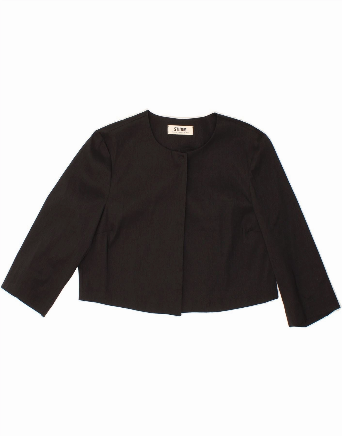 Office Comfort VINTAGE Womens Blazer Jacket UK 10 Small Black Polyester