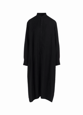 VISCOSE TWILL SIDE SLIT SHIRT DRESS Easy Texture Easy Movement