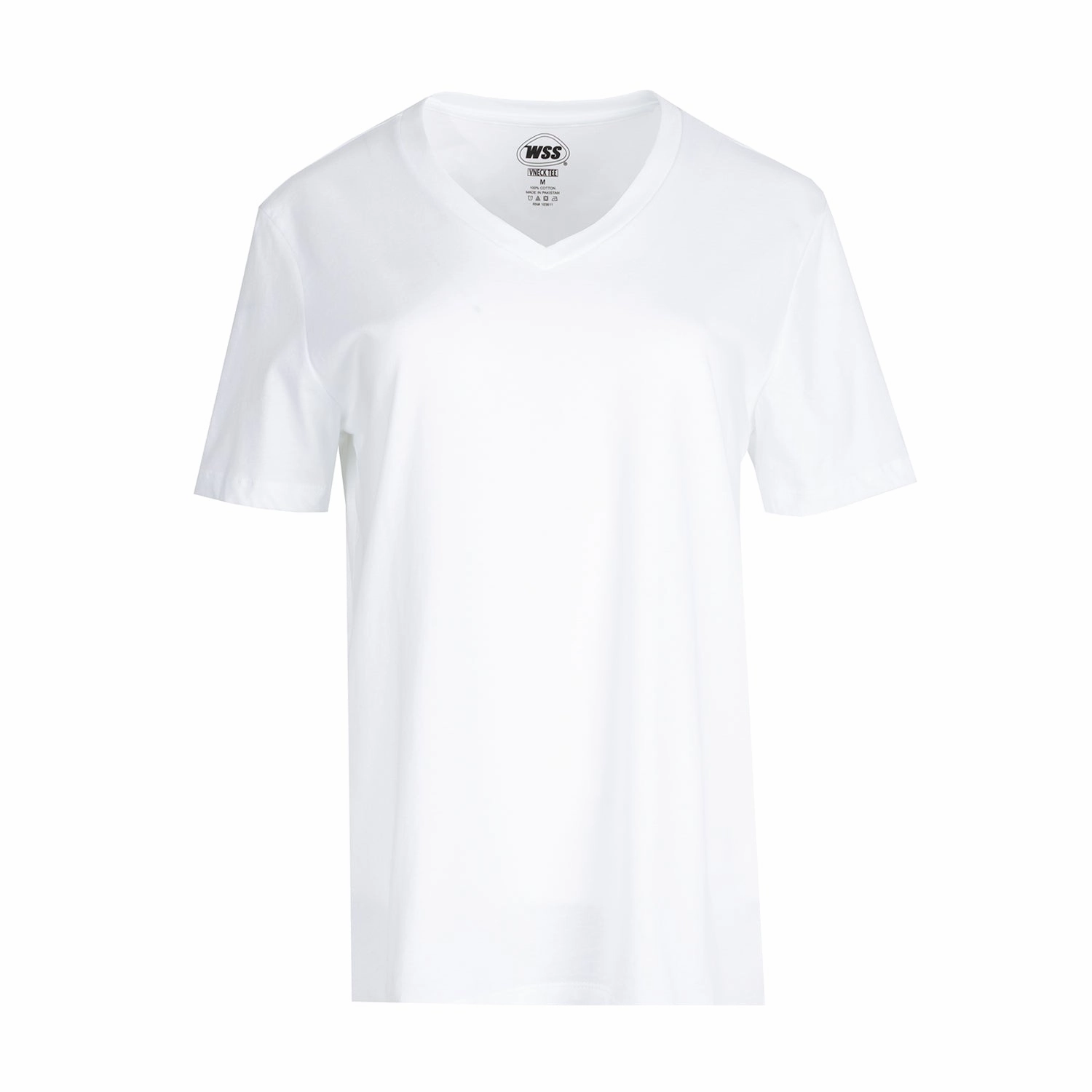 Vneck Tee - Womens Ribbed Neckline