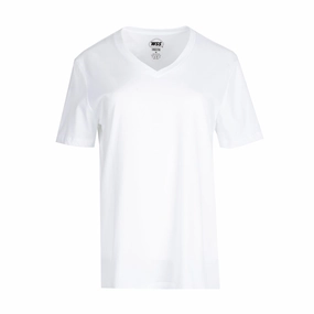 Vneck Tee - Womens Ribbed Neckline