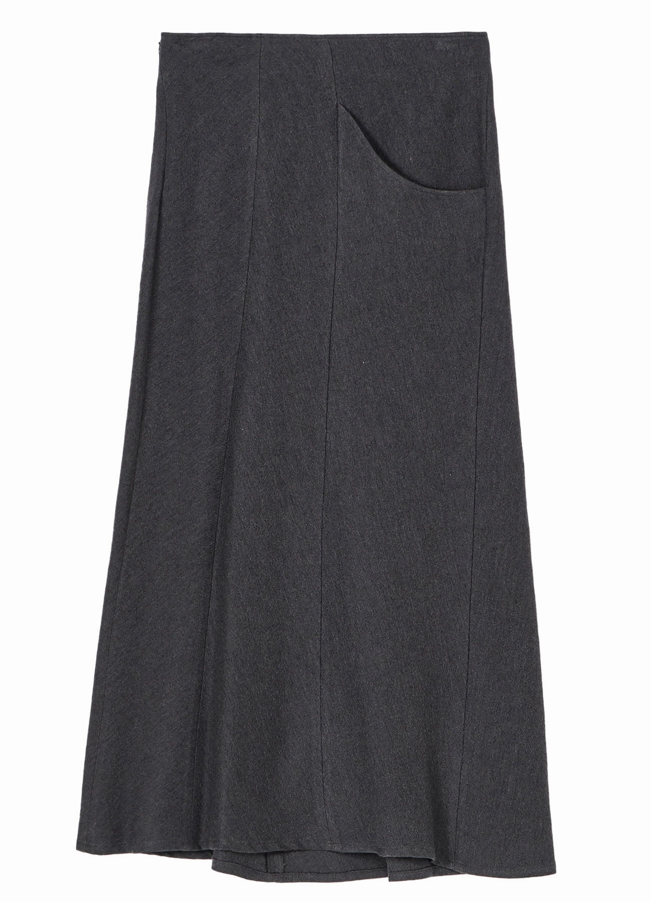 W/C TWILL WASHER L POCKET FLARE SKIRT Bright Vibe Slender Look