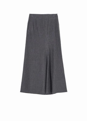 Sophisticated Layers Subtle Comfort W/C TWILL WASHER L SLIM FLARE SKIRT