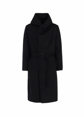 W/Ca BEAVER SNAP HOODED COAT Warm Lining