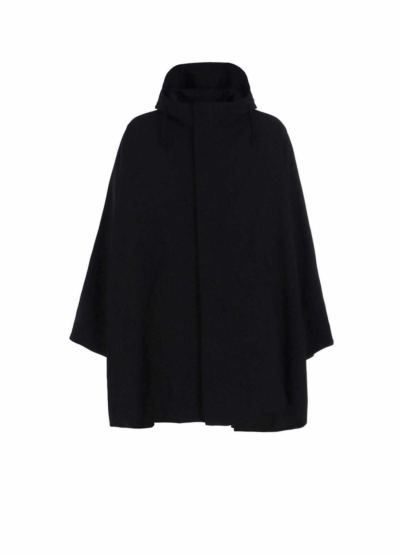 Detachable Layer Reversible Dual Layer W/GABARDINE FRONT OPEN PONCHO COAT