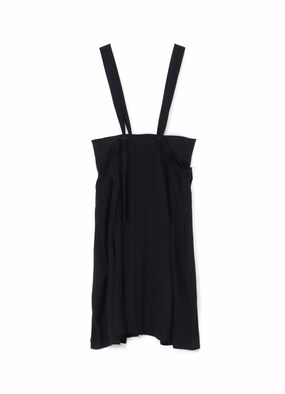 Layering Piece Silk-Blend W/GABARDINE PLEATS SUSPENDER SKT