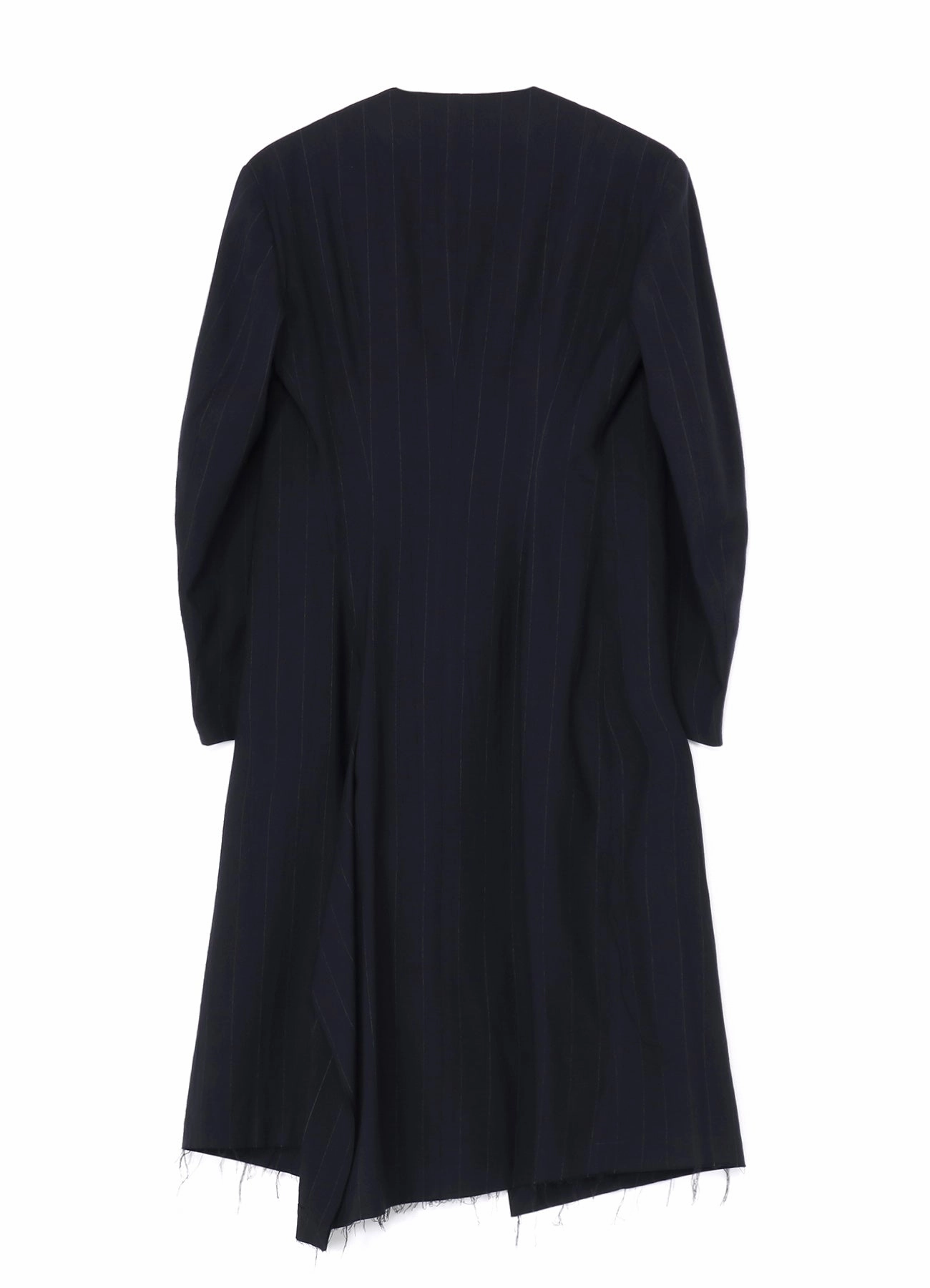 W/RY LIGHT STRIPE COLLAR LESS JACKET Gel Easy Care