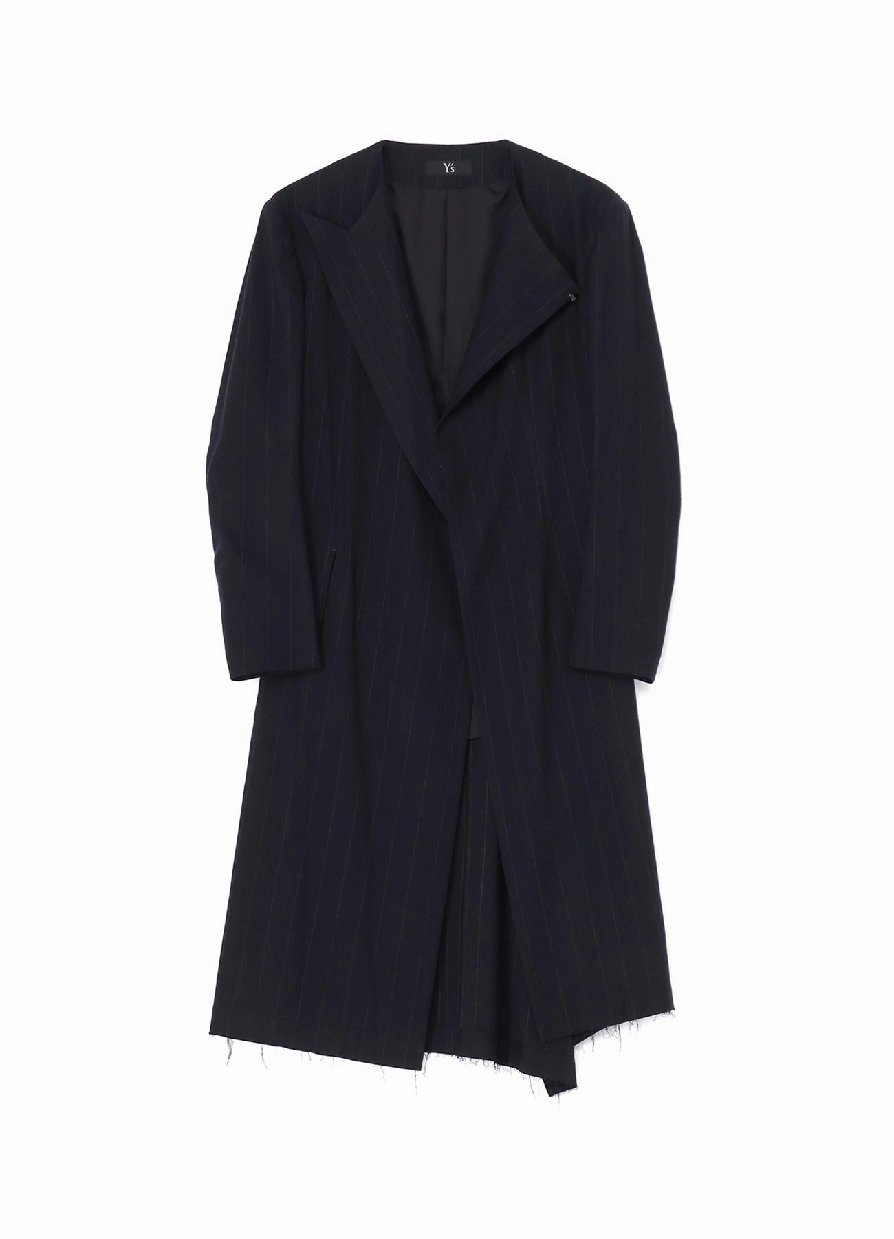 W/RY LIGHT STRIPE COLLAR LESS JACKET Viewpoint Weekend Escape