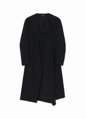 W/RY LIGHT STRIPE COLLAR LESS JACKET Stole Active Use