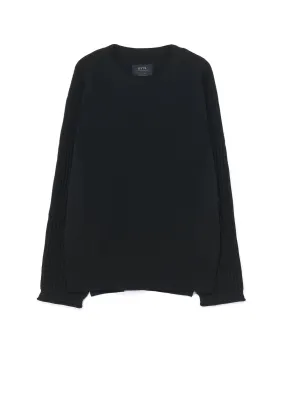 Unisex Appeal 12G SPRITZY PLAIN STITCHES SIDE ZIPPER PULL OVER KNIT