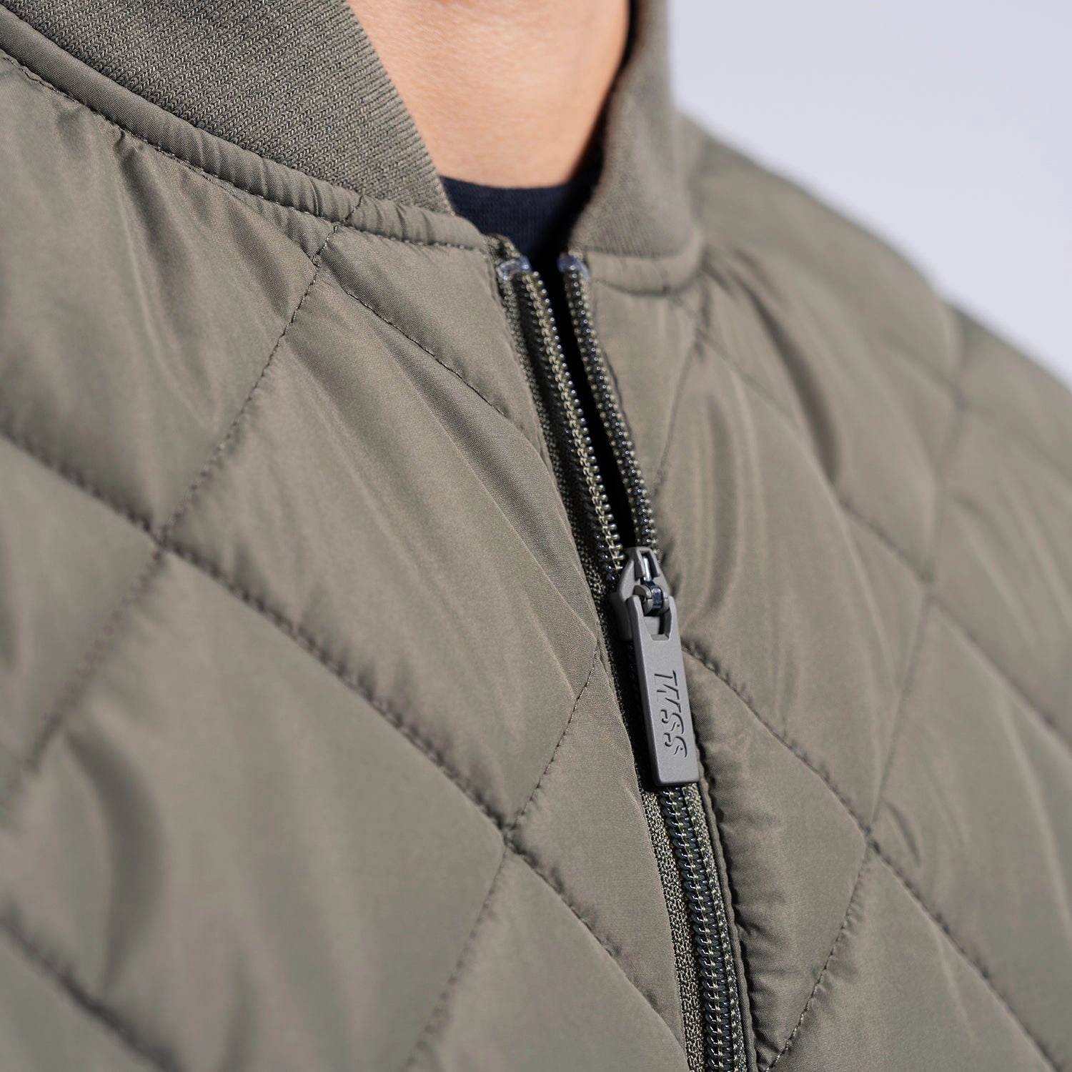 Layered Comfort Quilted Bomber - Mens