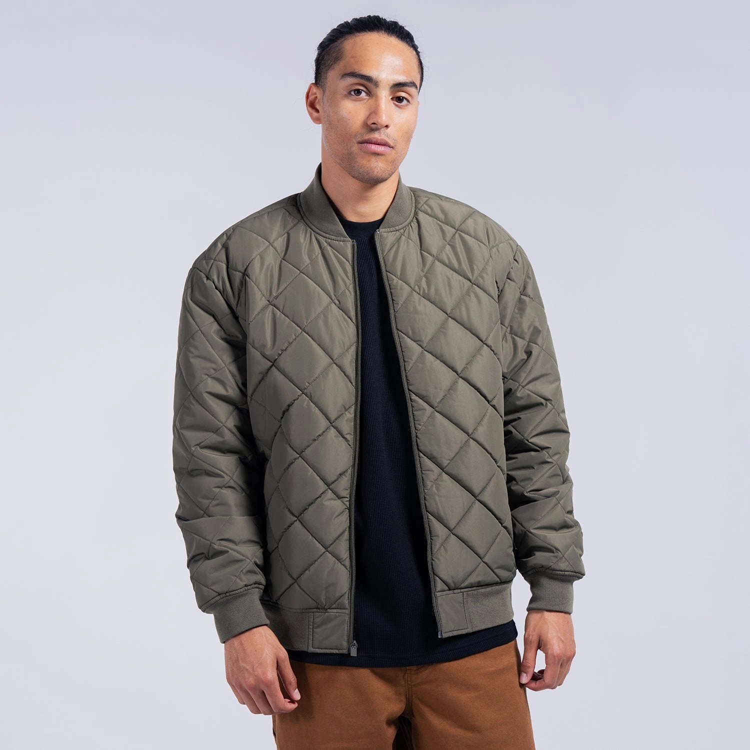 Quilted Bomber - Mens Flexible Shoulder Seams