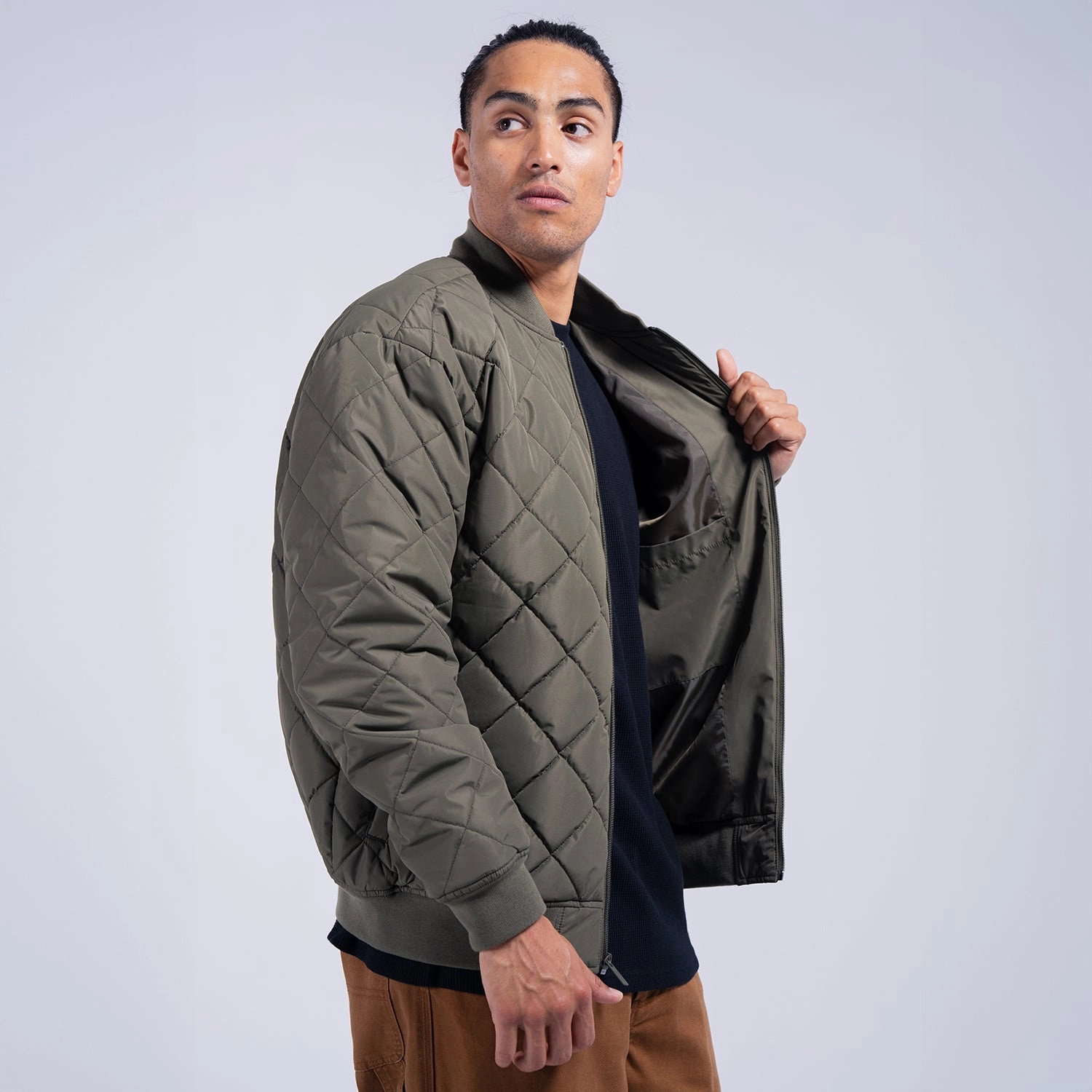 Quilted Bomber - Mens suitable for community activities