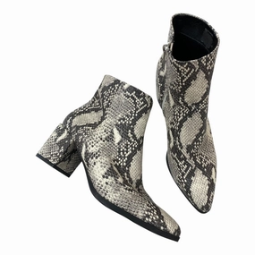 Boots Ankle Heels By Madden Girl In Animal Print, Size:8 Wild Edge