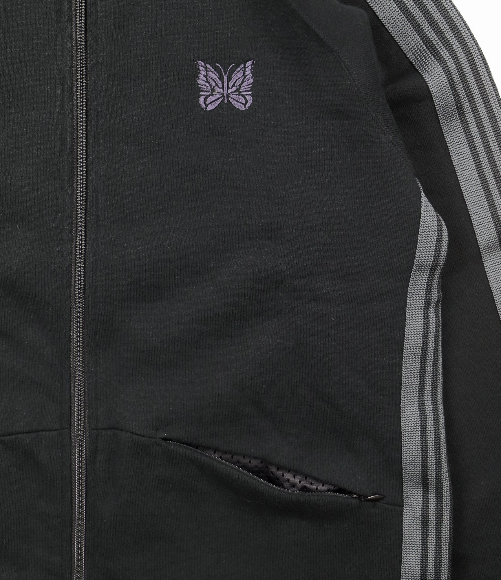 Involve Low Profile Fasteners Warm Up Track Jacket ?C Black Cotton Fleece