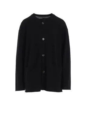 WASHABLE WOOL KNIT CARDIGAN OdorResistant Fabric Lightweight Thermal Insulation