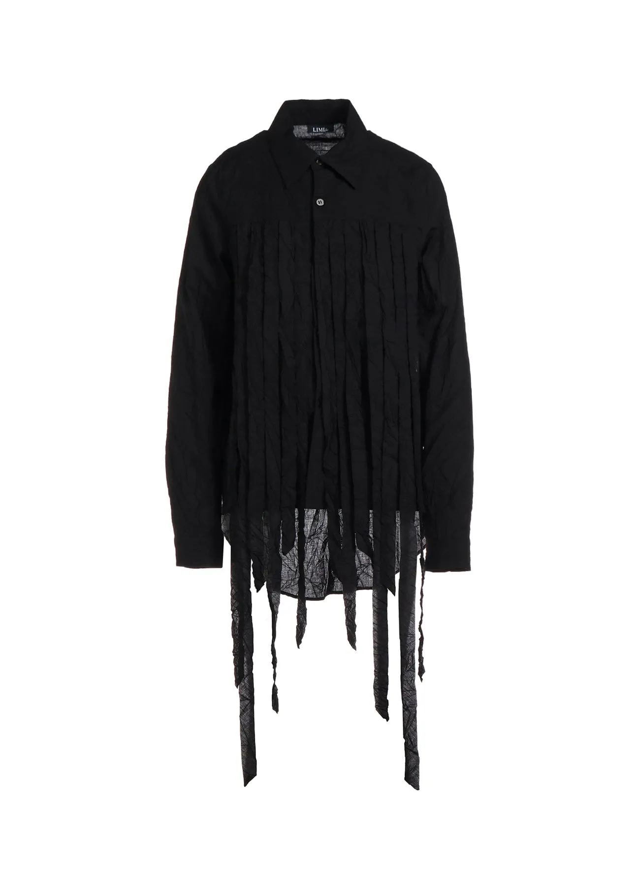 Mature Elegance WASHER TYPEWRITER FRINGE SHIRT