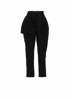 Neutral Look WASHER TYPEWRITER FRILLED TUCK PANTS