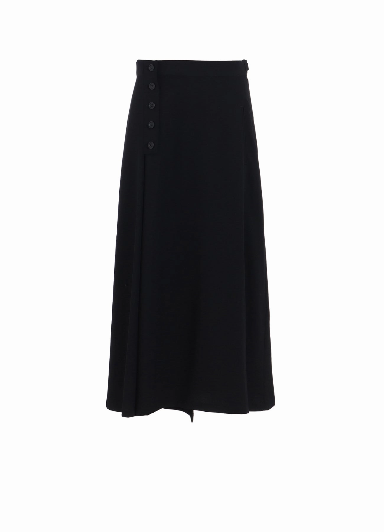 WASHER WOOL GABARDINE BUTTONED SKIRT Midi-Length Night Out
