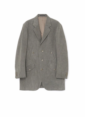 Trail Use COTTON LINEN SULFIDED OZONE JACKET WITH 4POCKETS AND DOUBLE STITCH