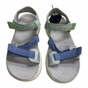 Black Chic Sandals Flats By Teva In Multi, Size:10