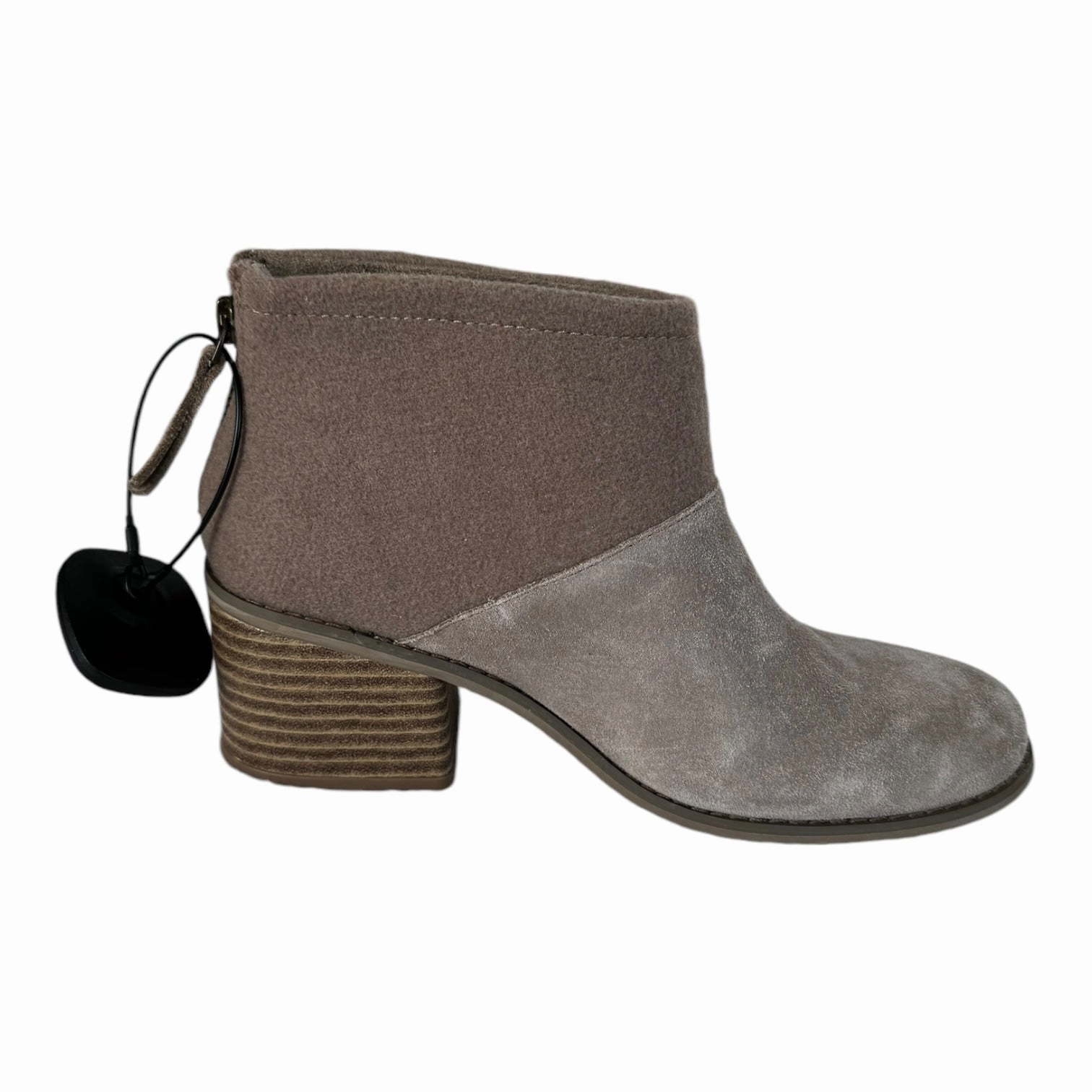 Boots Ankle Heels By Toms In Grey, Size: 6.5 Stable