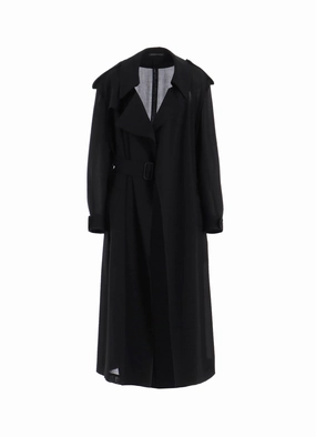 NonRestrictiveFit hypoallergenic material PE/STRONG TWISTED CLOTH TRENCH COAT