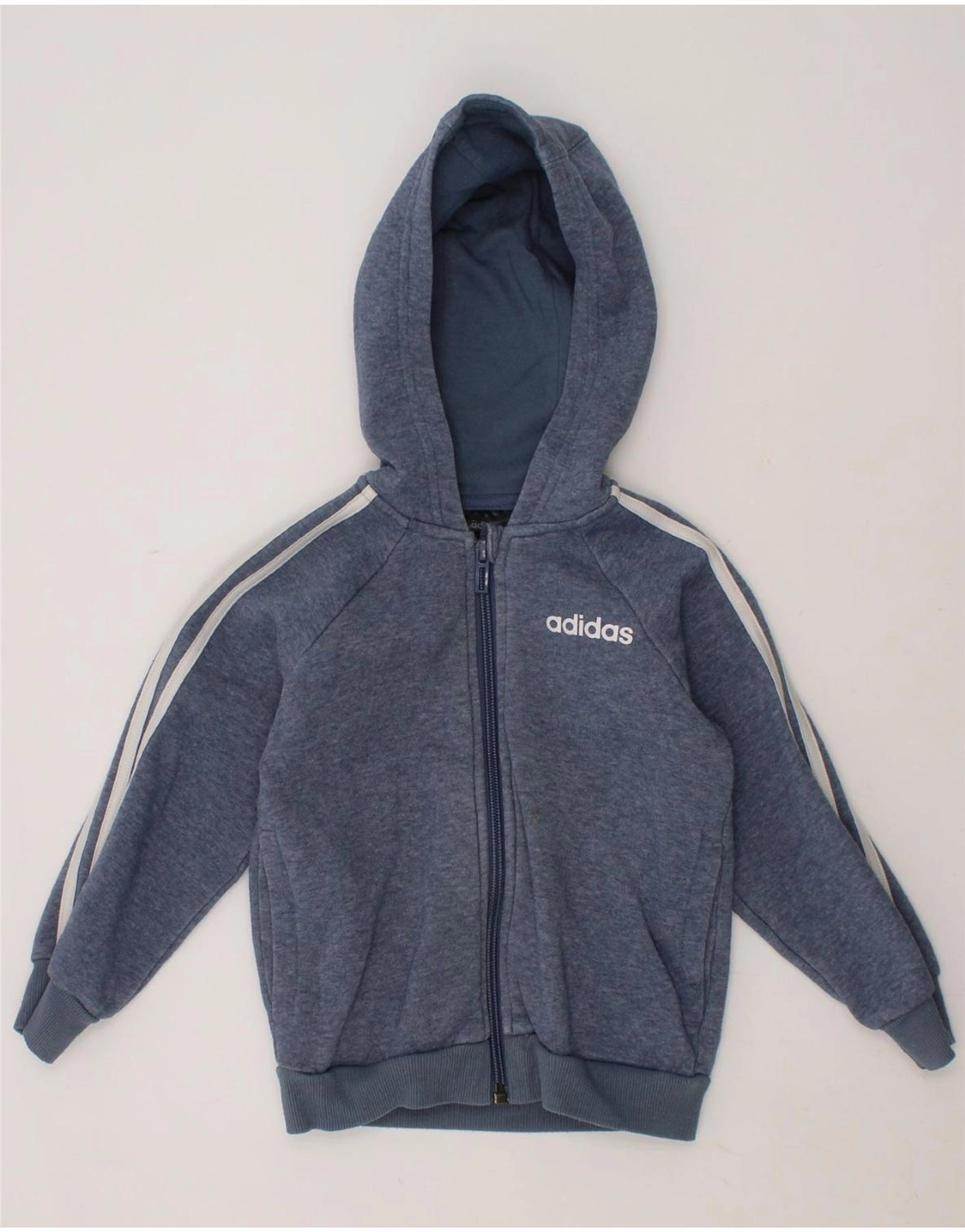 ADIDAS Baby Boys Zip Hoodie Sweater 18-24 Months Navy Blue Cotton Smart touch Weekend Ready