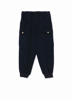 Urban appeal Non Clip WOOL BEAVER PATCH POCKET RIBBED CARGO PANTS