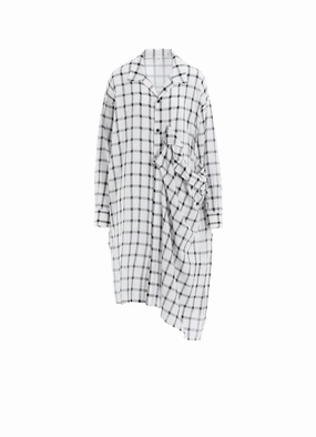 Air Touch Quick Fit COTTON CUPRO PLAID SHIRT DRESS
