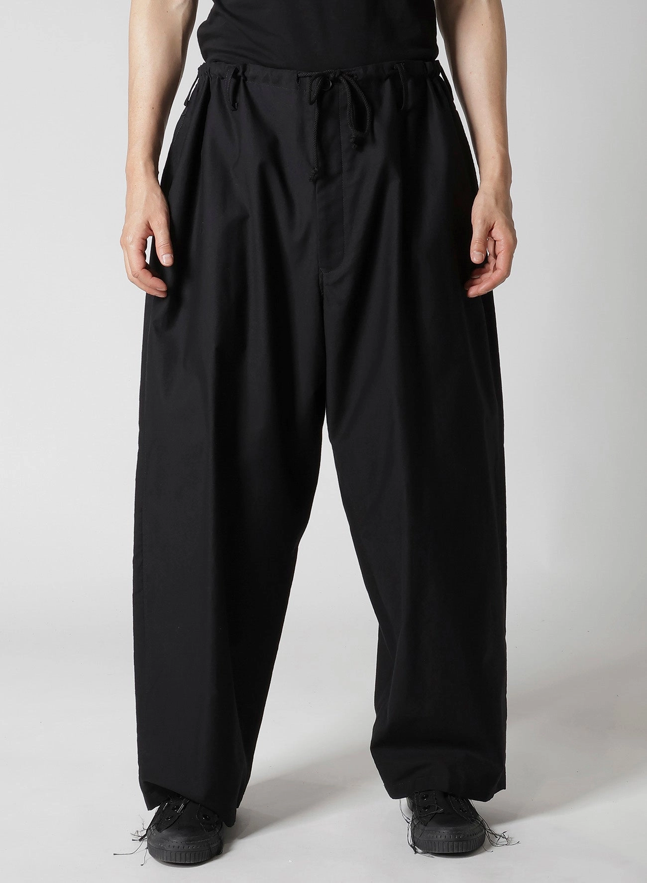 Light and Cozy WIDE TWILL STANDARD STRING PANTS