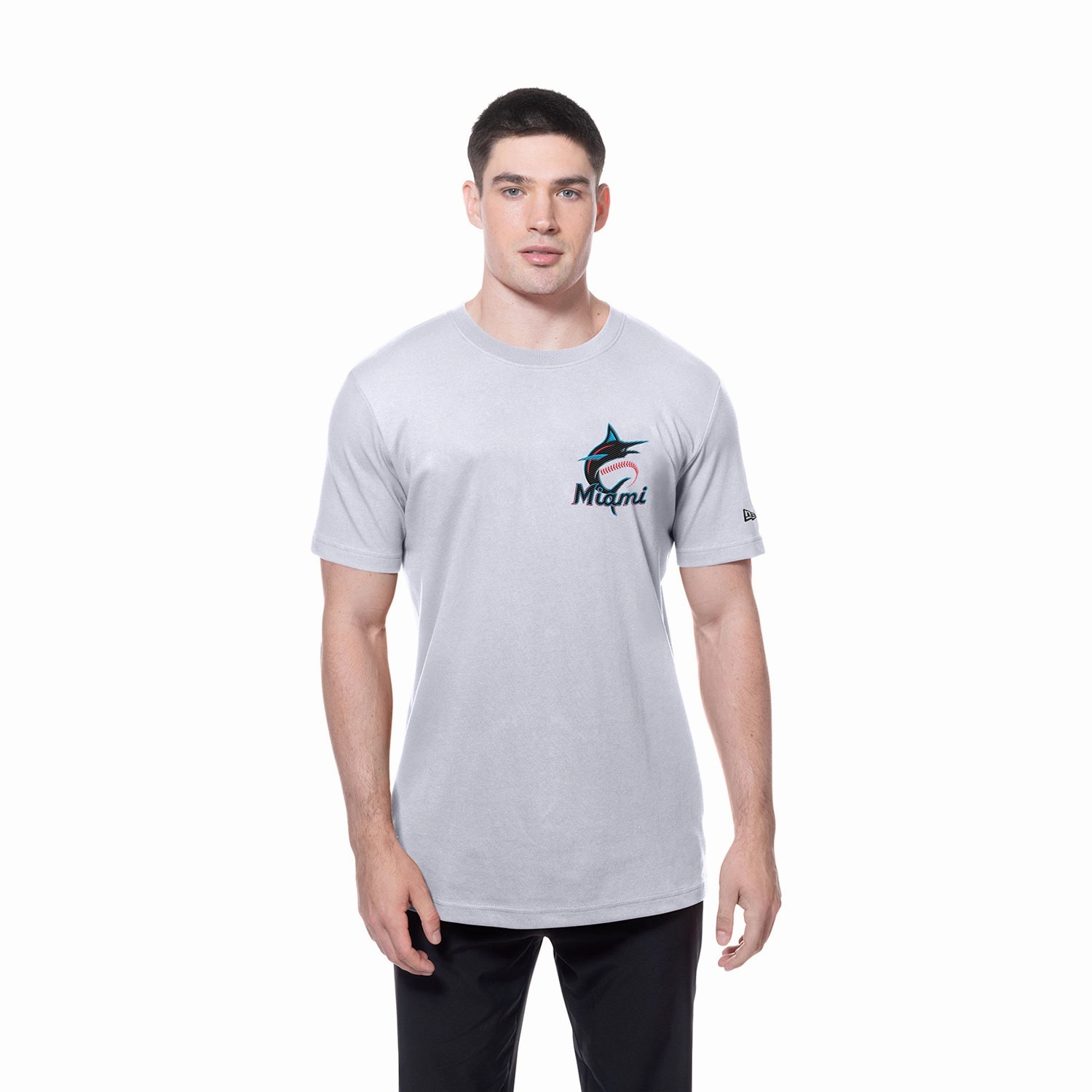 Casual Wear Lint Resistant Surface Marlins Ice Cream Helmet Tee - Mens