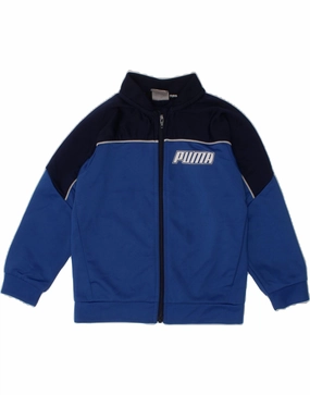 PUMA Baby Boys Tracksuit Top Jacket 12-18 Months Blue Colourblock Advocate Everyday Style