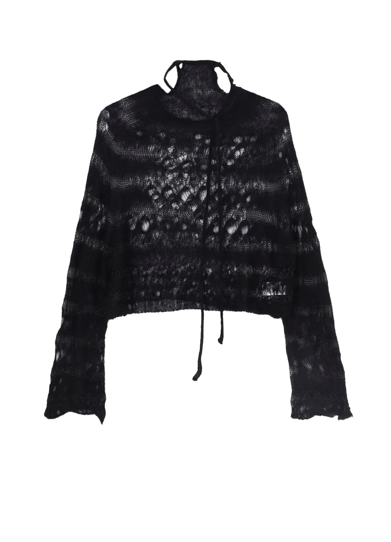 WOLE DESIGN MOHAIR KNITED SHORT PULLOVER Friction Resistant SoftTouch Finish