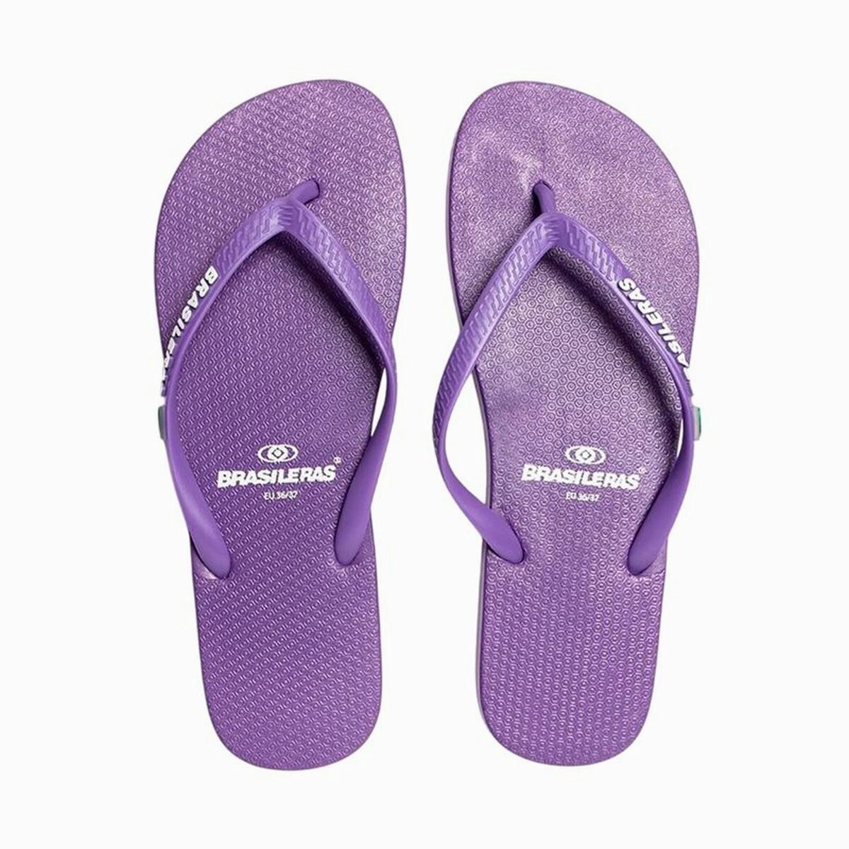 Comfortable Flexibility Women's Flip Flops Brasileras Classic Pro Purple