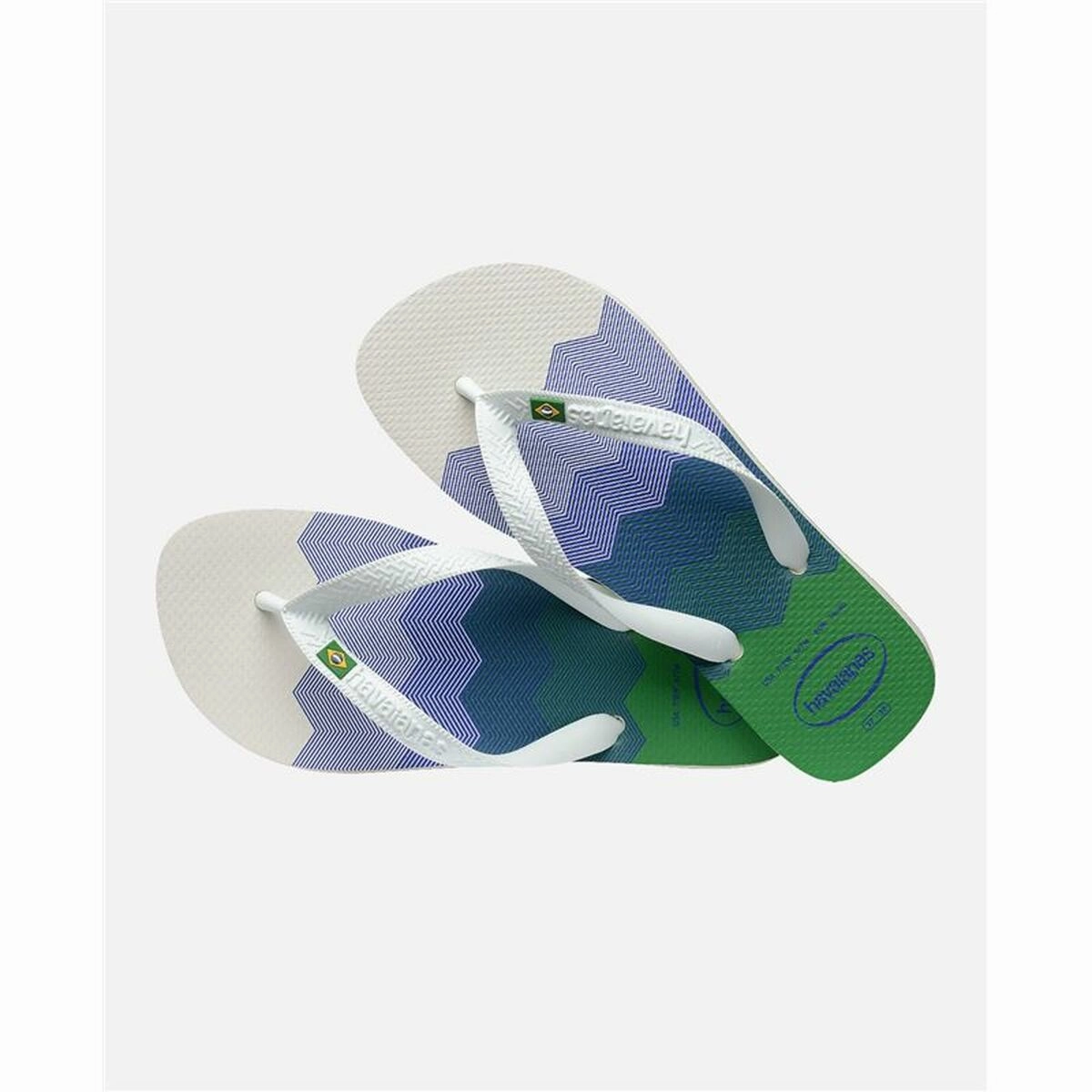 Women's Flip Flops Havaianas Brasil Fresh White Effortless Shoes Easy to Wear