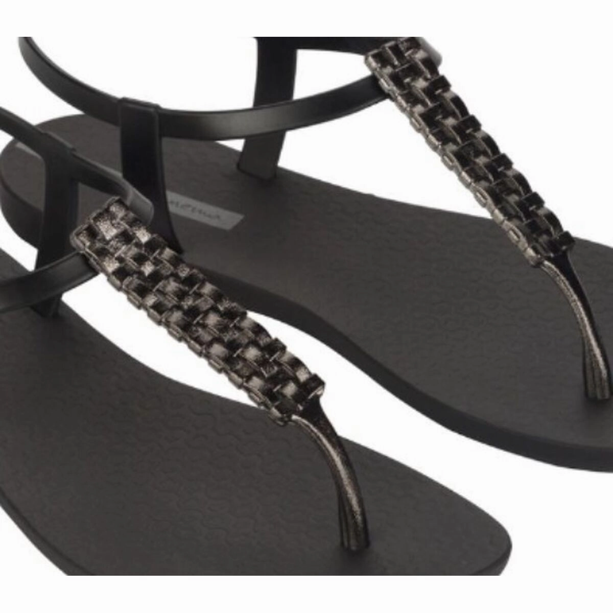 Women's Flip Flops Ipanema MODERN 83508 AR030 Black Pressure Relief Footbed