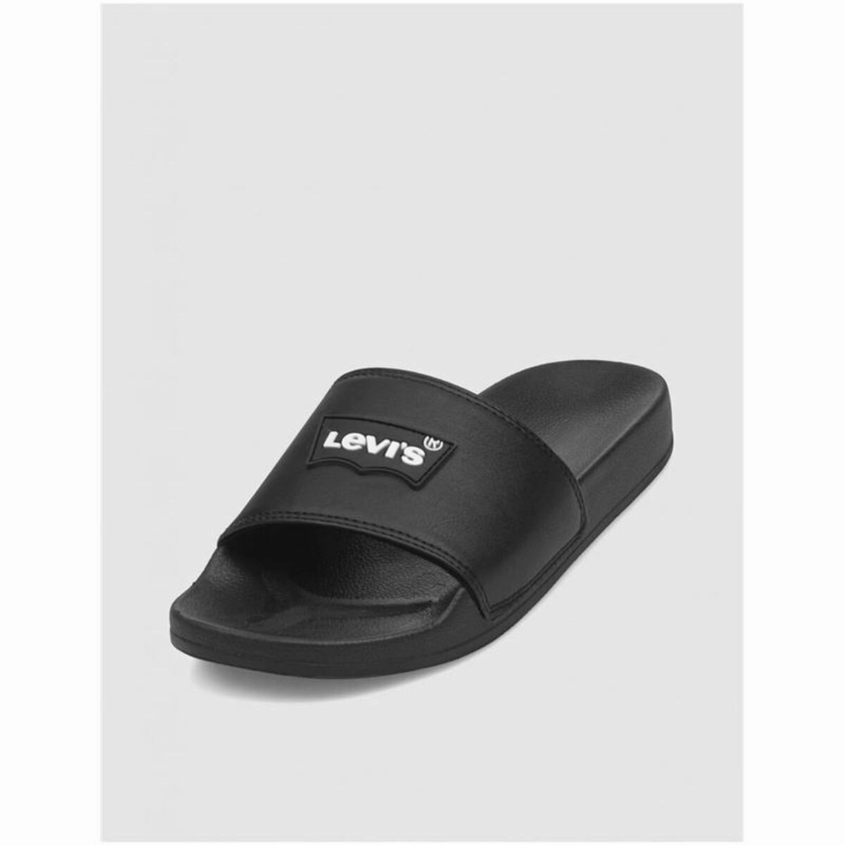 Women's Flip Flops Levi's June Batwing Patch Black strap on