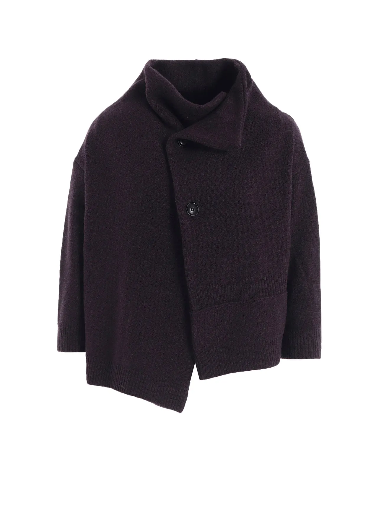 WOOL JERSEY SNAP BUTTON CARDIGAN Thermal Lined Cuffs