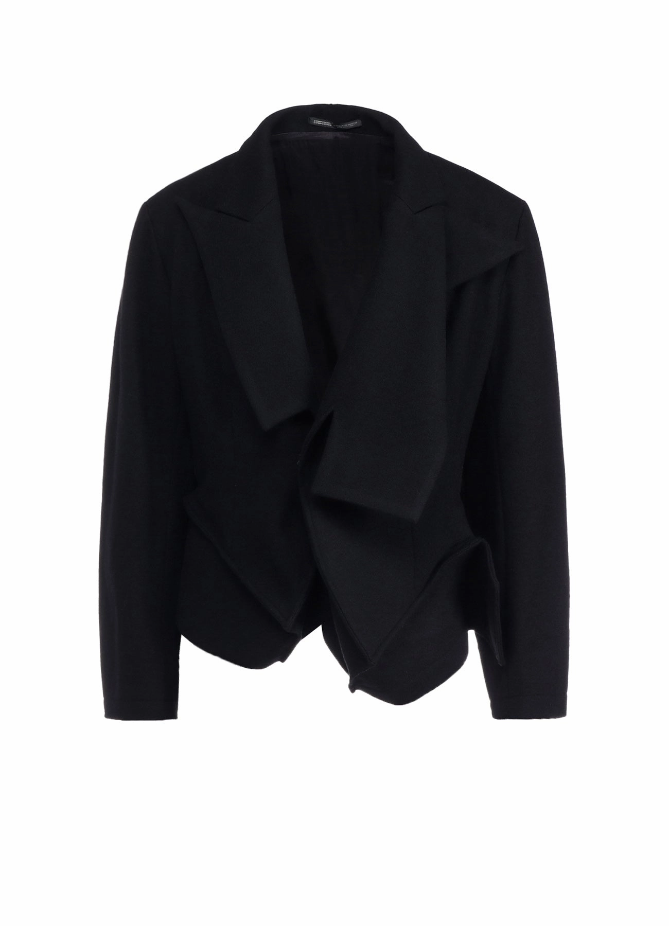 Travel-Ready Gear Functional WOOL BLANKET BOX HEM PEAKED JACKET