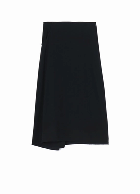 WOOL FLANNEL BACK DRAPE SKIRT Fresh Glow