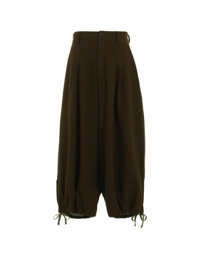 Unrestricted Movement Roomy Shape WOOL FLANNEL BALLOON PANTS