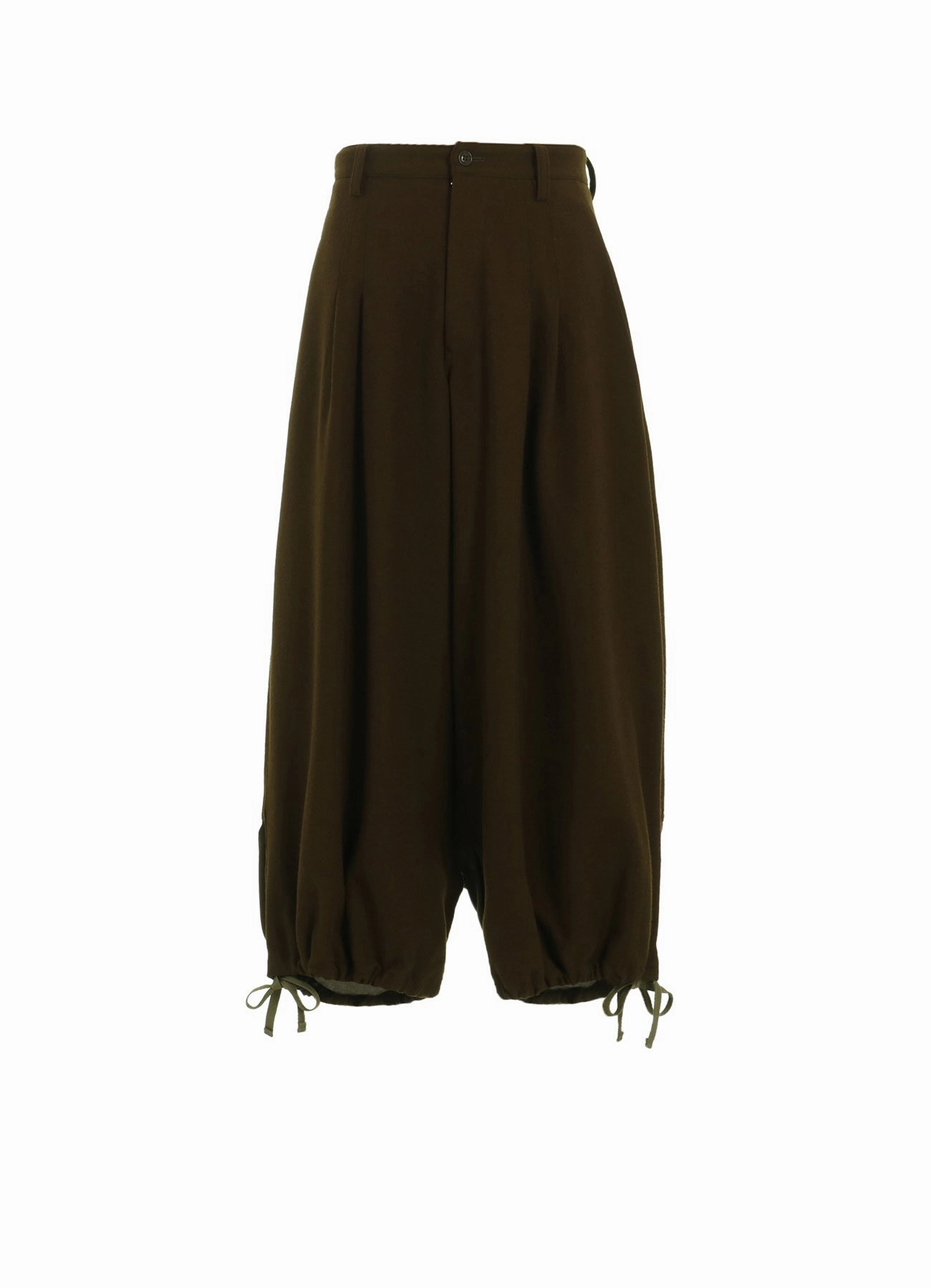 Unrestricted Movement Roomy Shape WOOL FLANNEL BALLOON PANTS