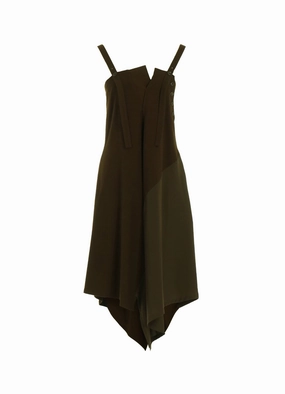 WOOL FLANNEL FLARE DRESS Cute Glow