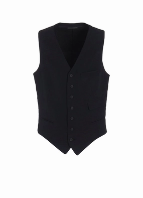 Travel Fresh quality service WOOL GABARDINE 7 BUTTONS VEST