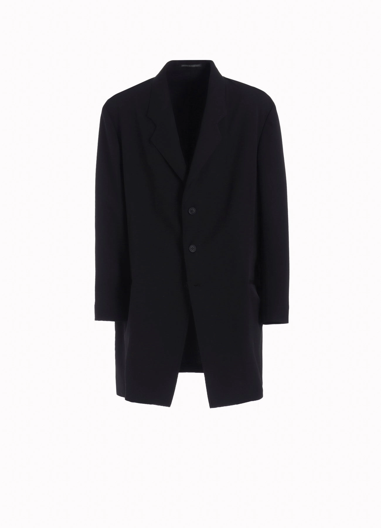 WOOL GABARDINE ASYMMETRY LAPEL JACKET suitable for gift giving
