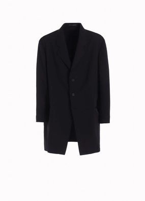 WOOL GABARDINE ASYMMETRY LAPEL JACKET suitable for gift giving